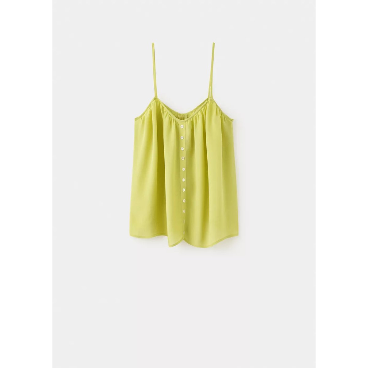 Débardeur avec boutons décoratifs citron vert, MANGO TEEN