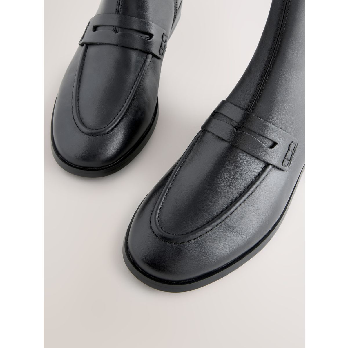 Bottines style mocassins forever comfort® noir, NEXT