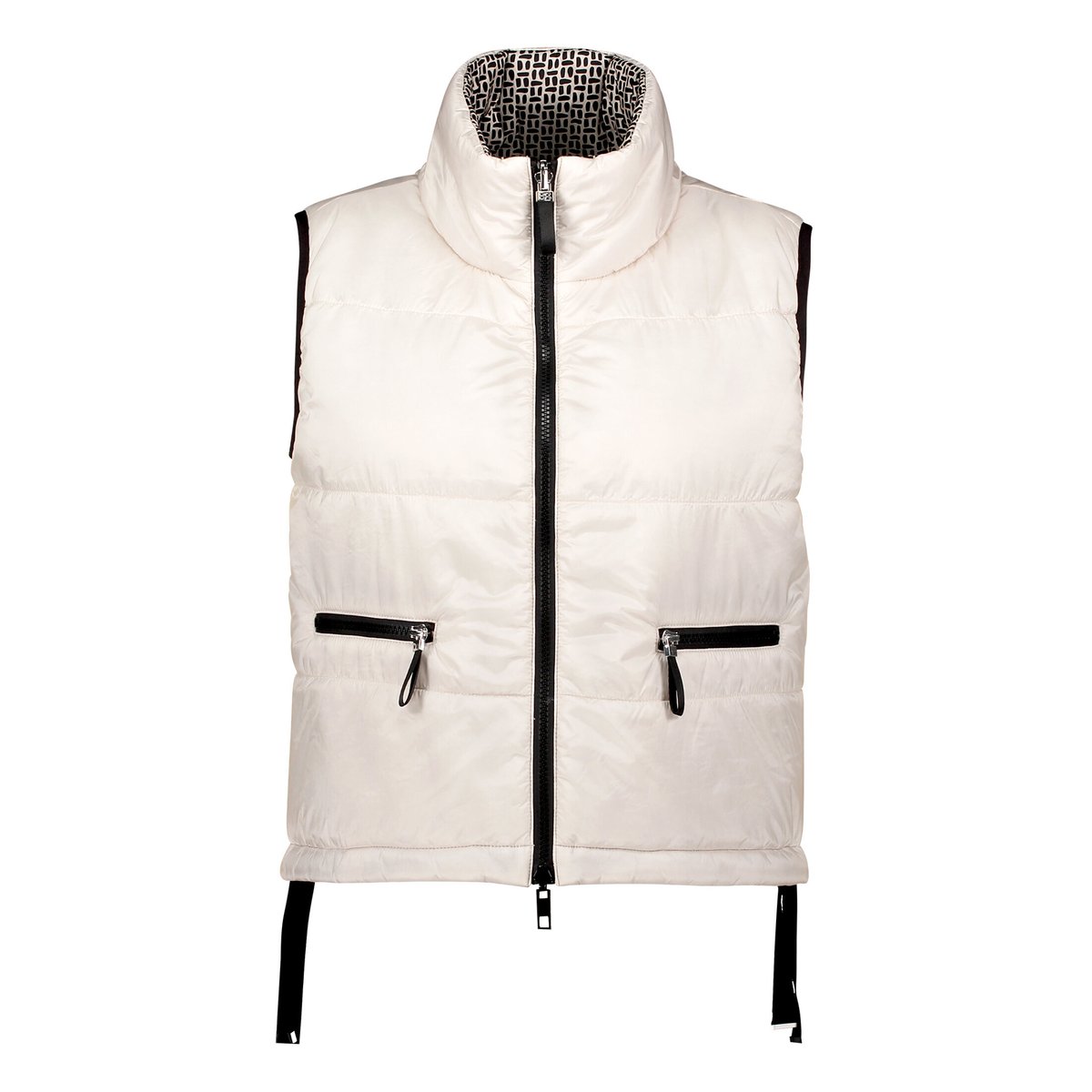 Veste sans manches matelassée à fermeture zippée silky beige, BETTY BARCLAY