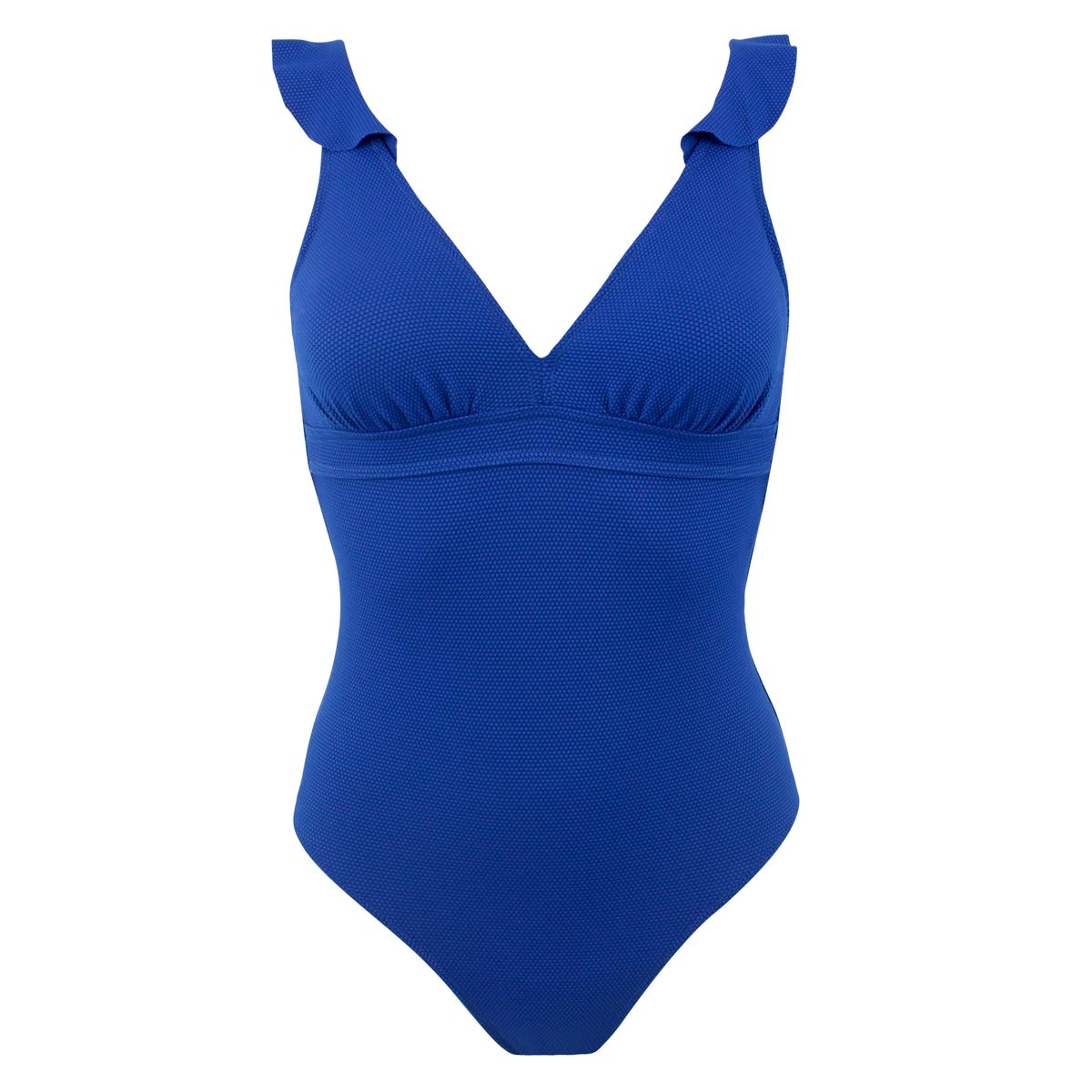 Maillot de bain 1 pièce coques amovibles BELLAGIO bleu, LAURA BY JANINE ROBIN