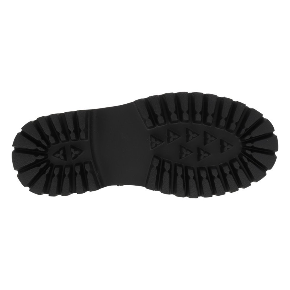 Bottines noires vernis à talon décroché bas avec des lacets plats et un zip noires vernies, MUSTANG