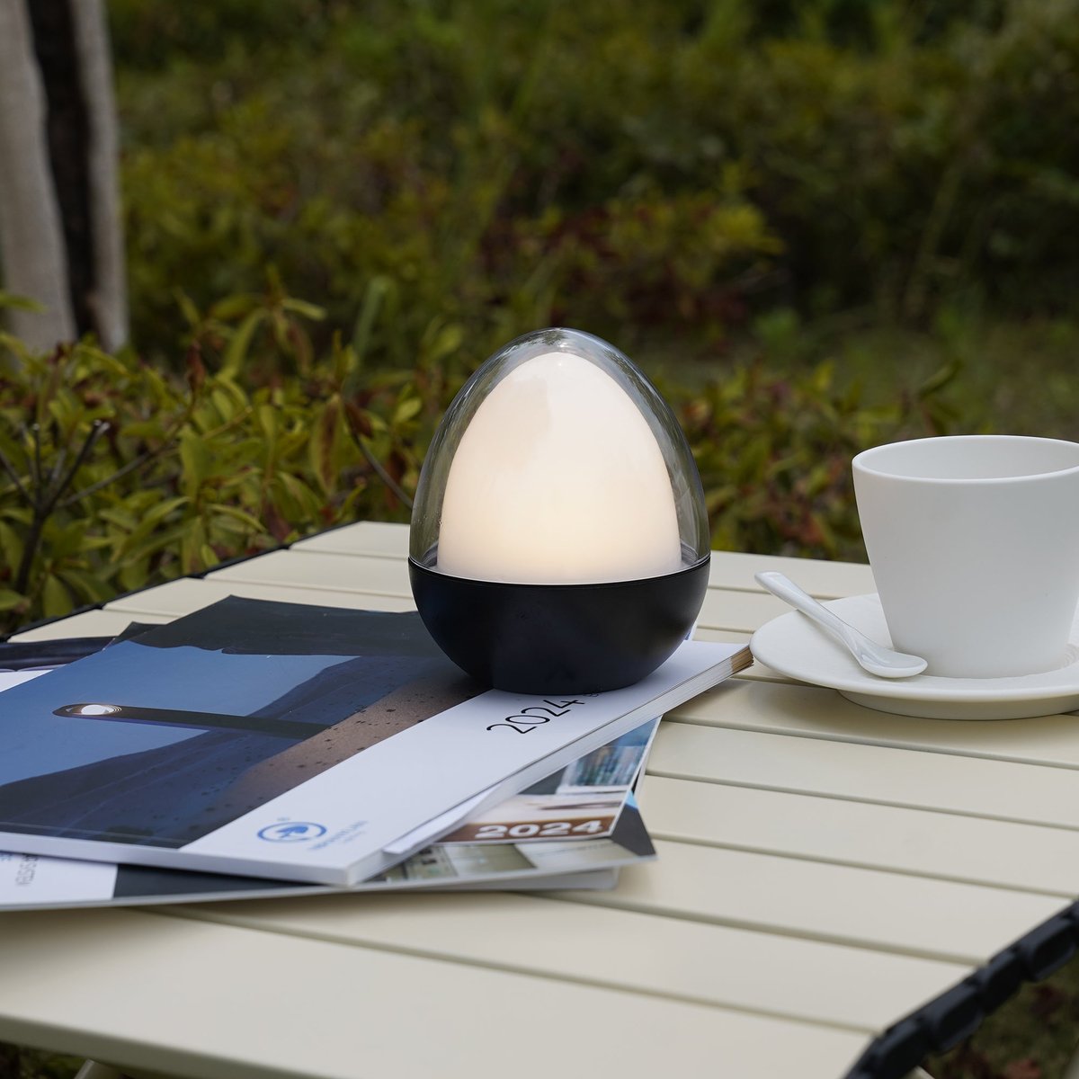 Lampe de table sans fil OVIE noir, LUMISKY
