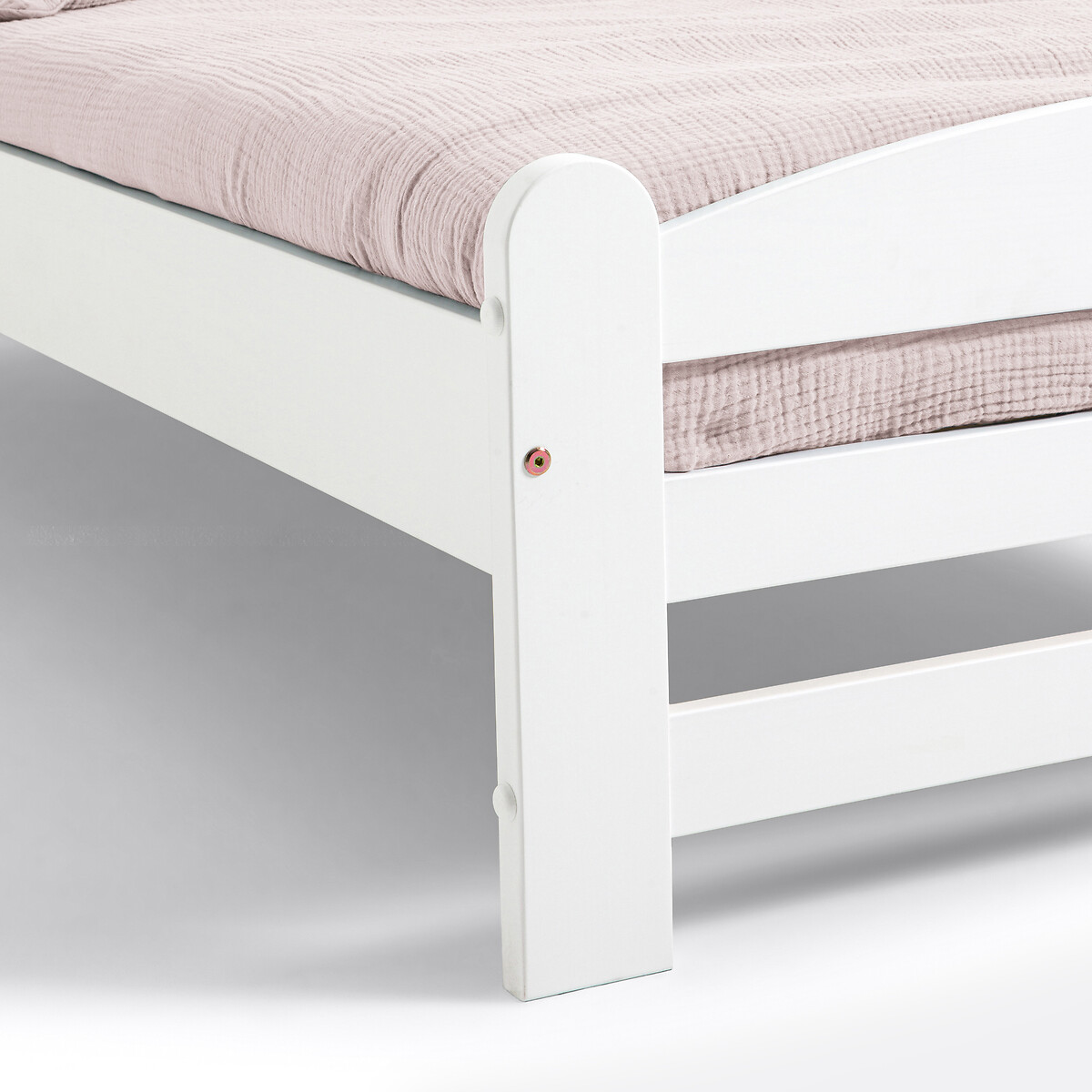 Lit en pin massif avec sommier, Loan blanc, LA REDOUTE INTERIEURS