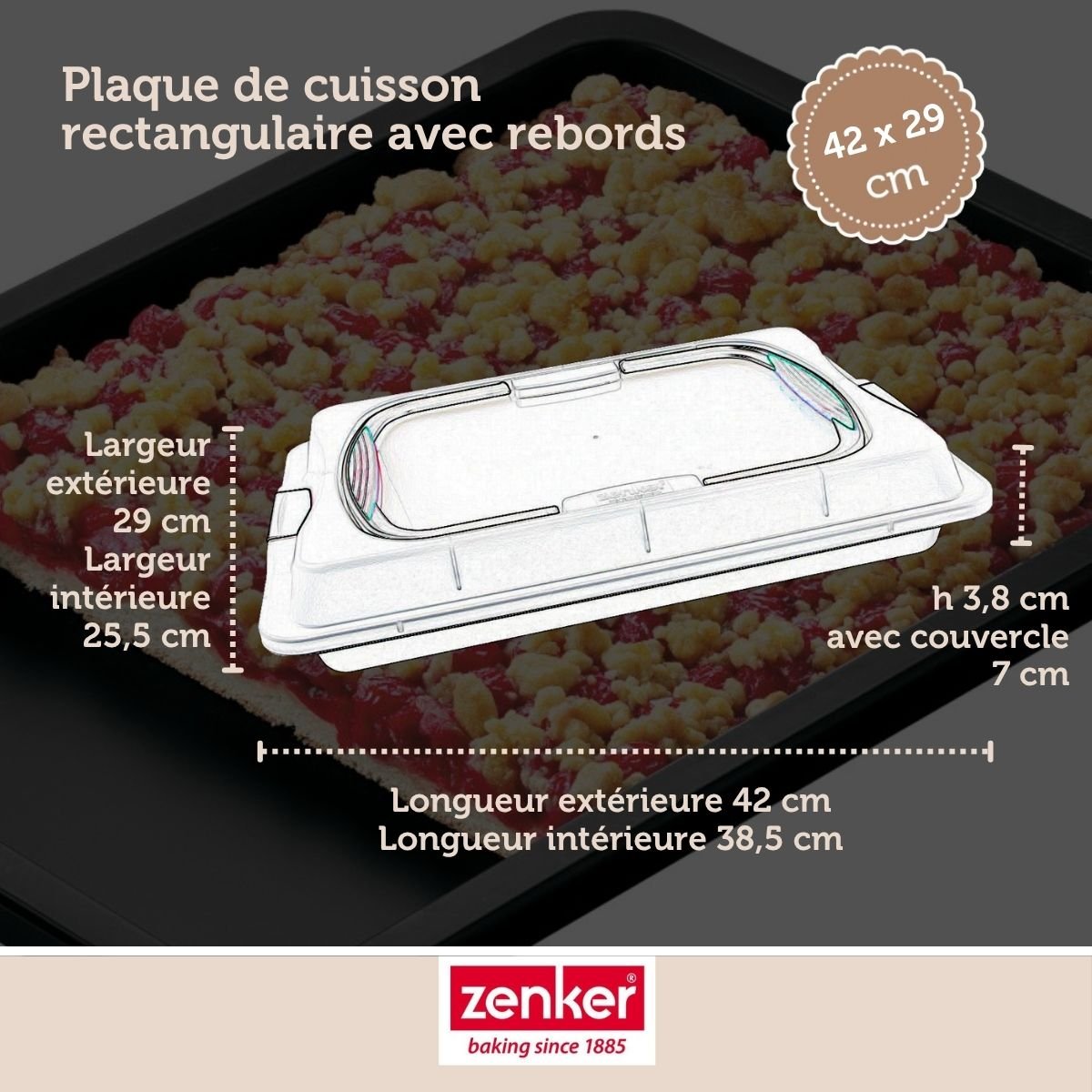 Set de 5 ustensiles de pâtisserie moule à gâteaux BAKE AND GO noir, ZENKER