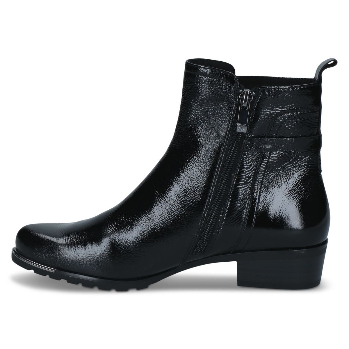 Bottine en cuir noir mat, CAPRICE