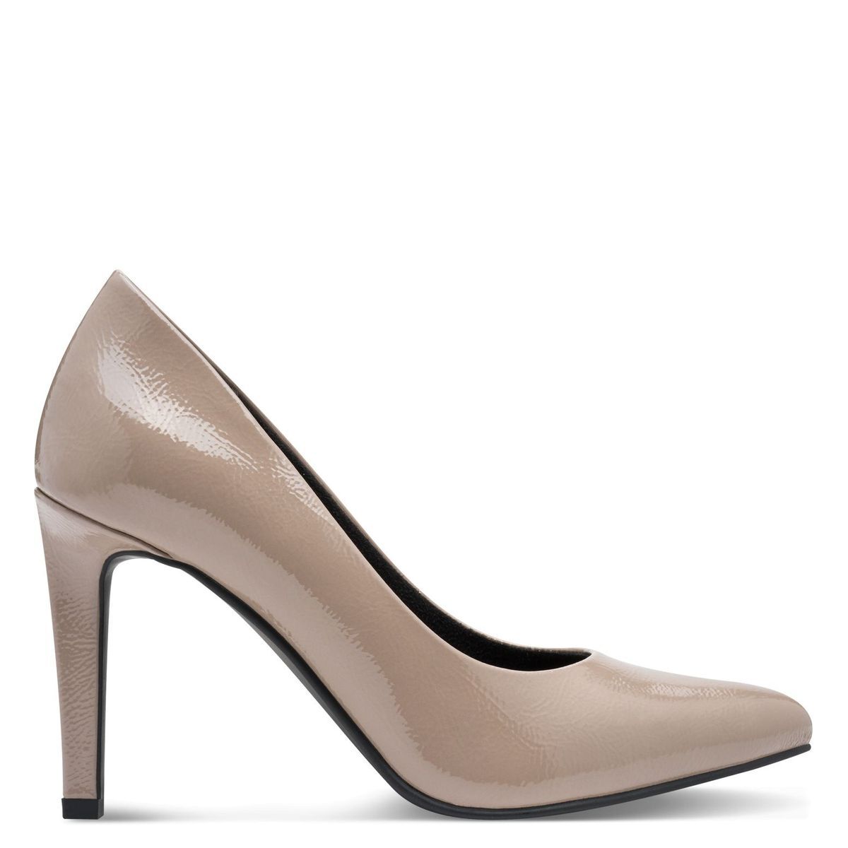 Escarpin pointu marron cognac cuir, MARCO TOZZI