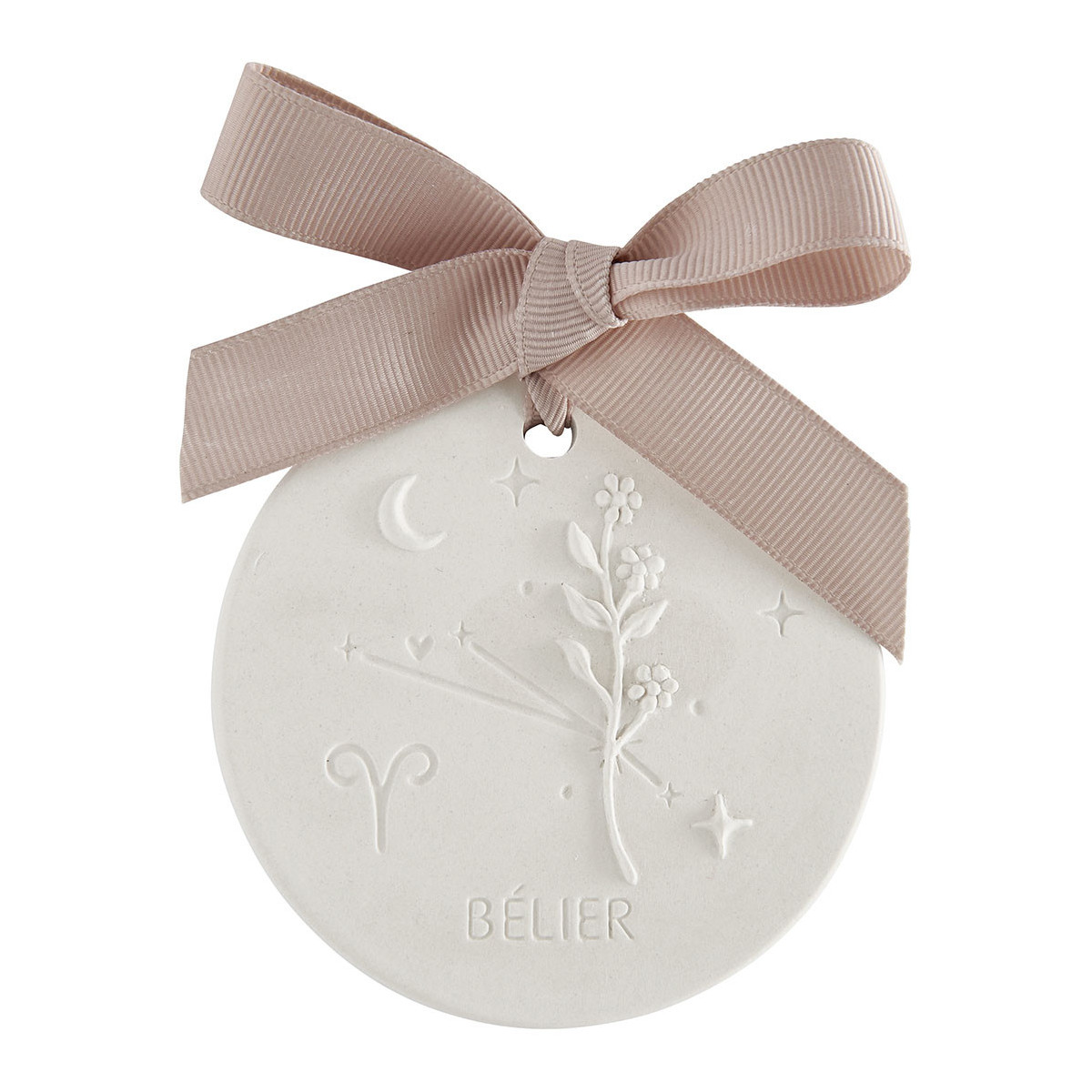 Décor parfumé Astral Bélier - Vanille Dorée blanc, MATHILDE M