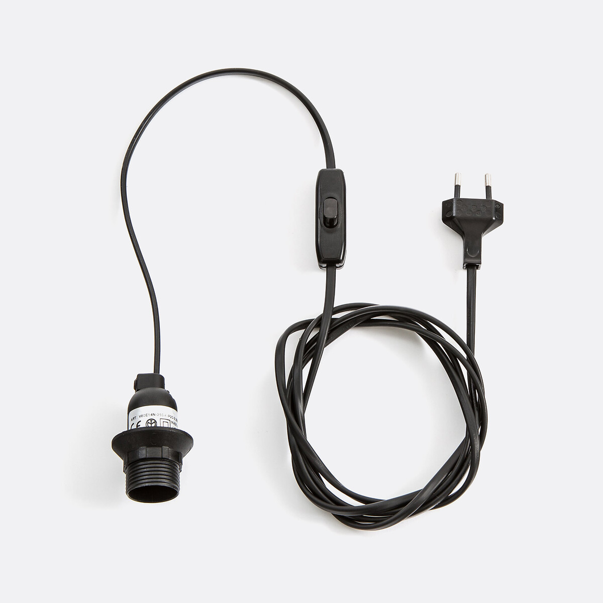 Câble électrique pour applique douille E14 Baulind noir, LA REDOUTE INTERIEURS