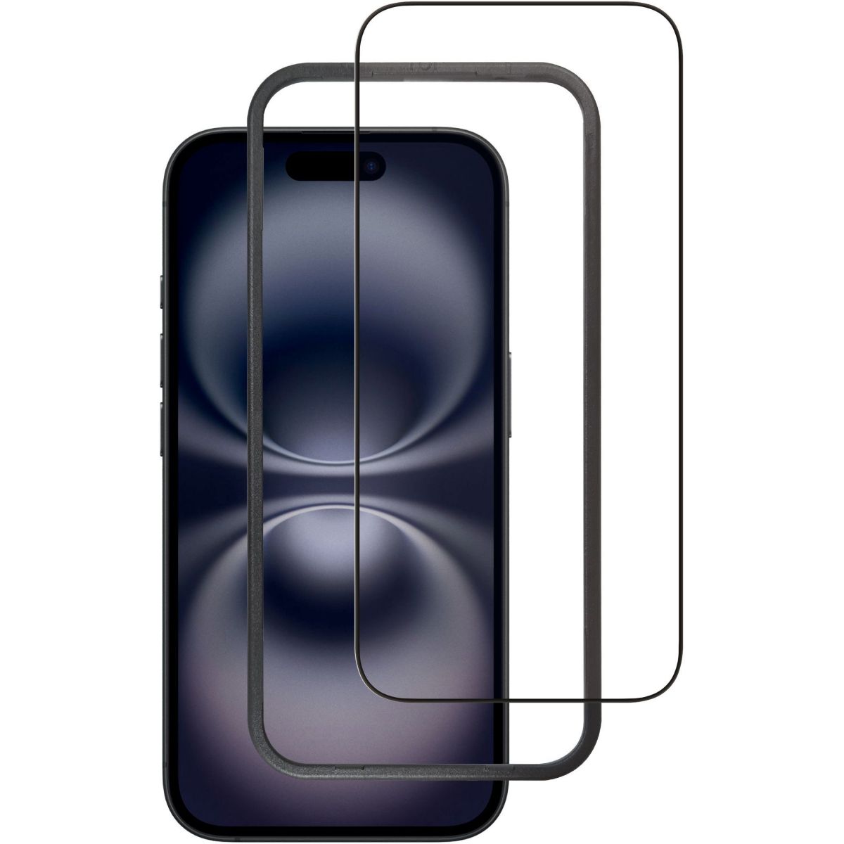 Protège écran iPhone 17 Pro Max verre trempé couleur unique, ADEQWAT
