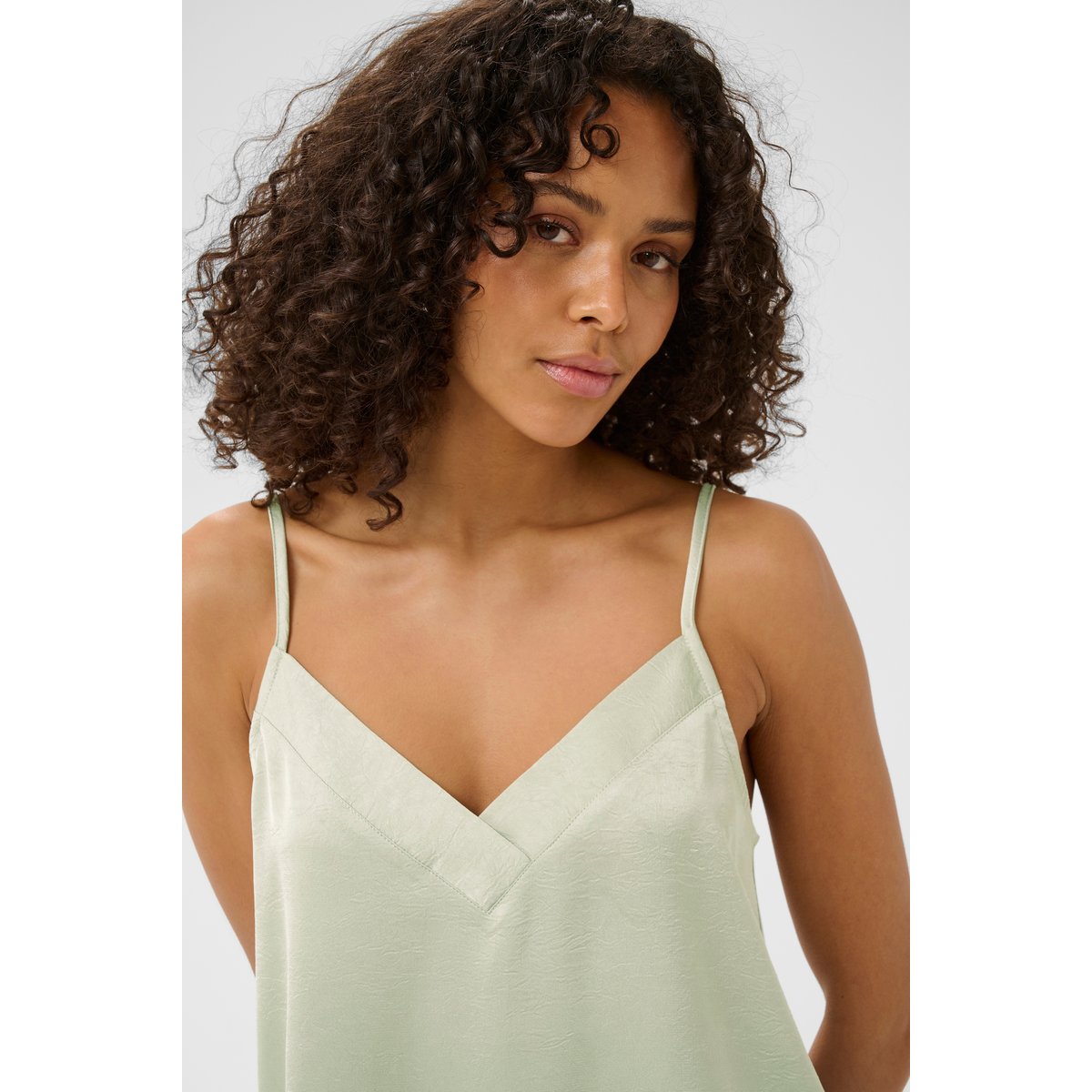 Blouse sans manches vert desert sage cc, KAFFE