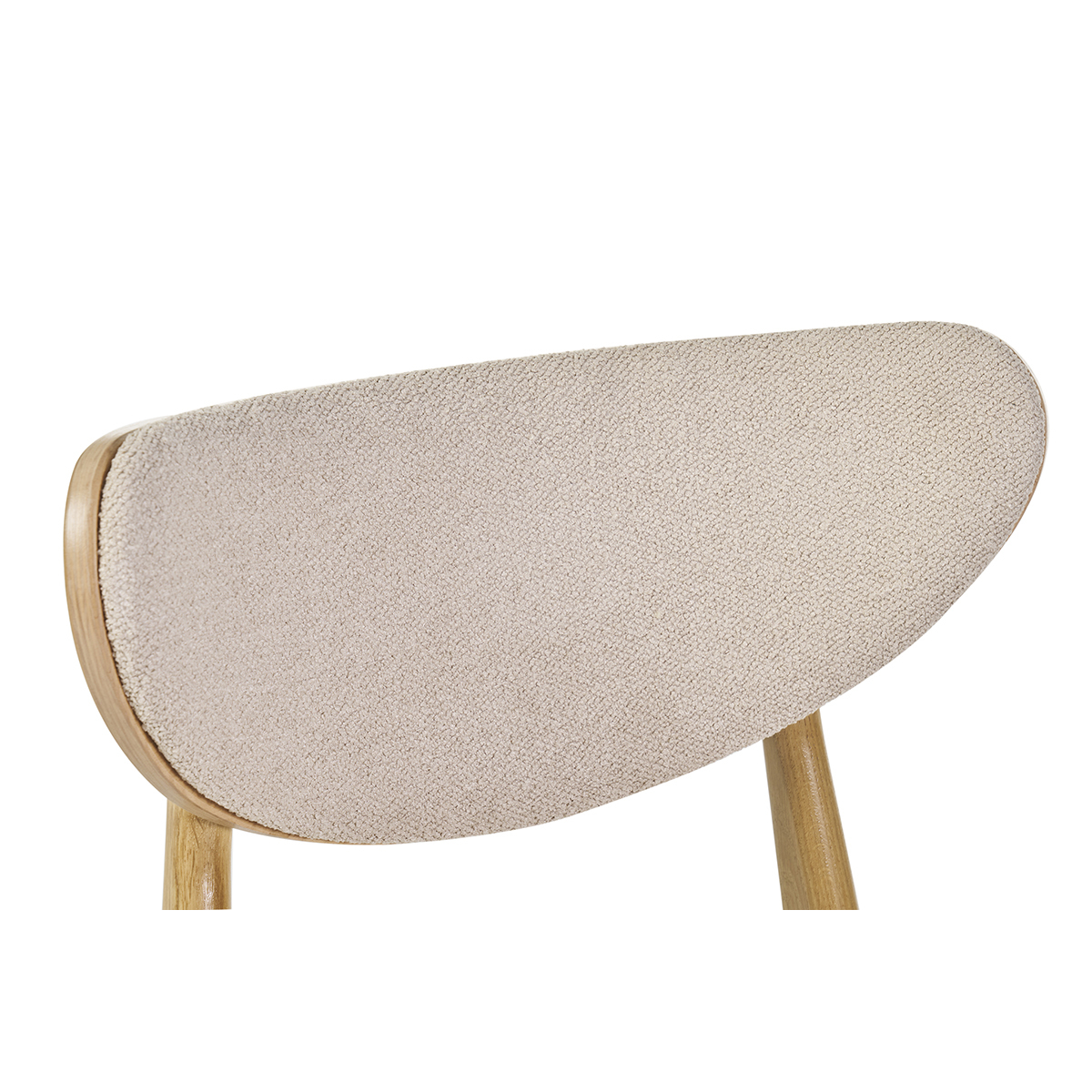 Chaises scandinaves chêne massif (lot de 2) MAYA chêne clair, MILIBOO