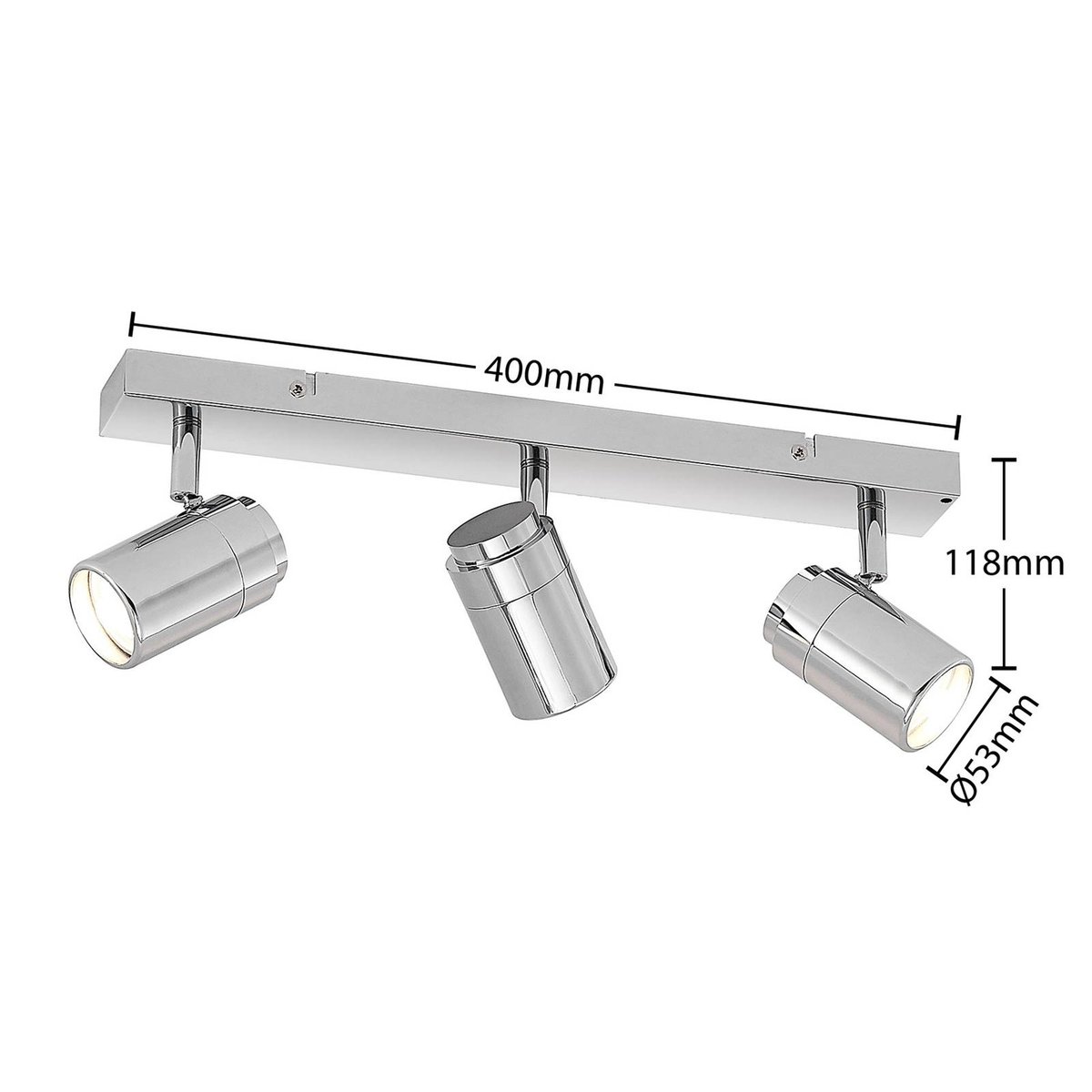 Spot en métal moderne, Remilan chrome, LINDBY