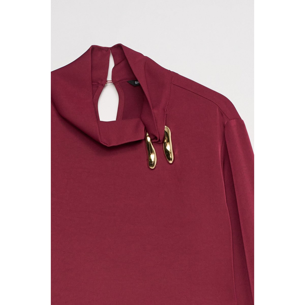 BLOUSE AVEC DÉTAIL MÉTALLIQUE rouge, SALSA JEANS