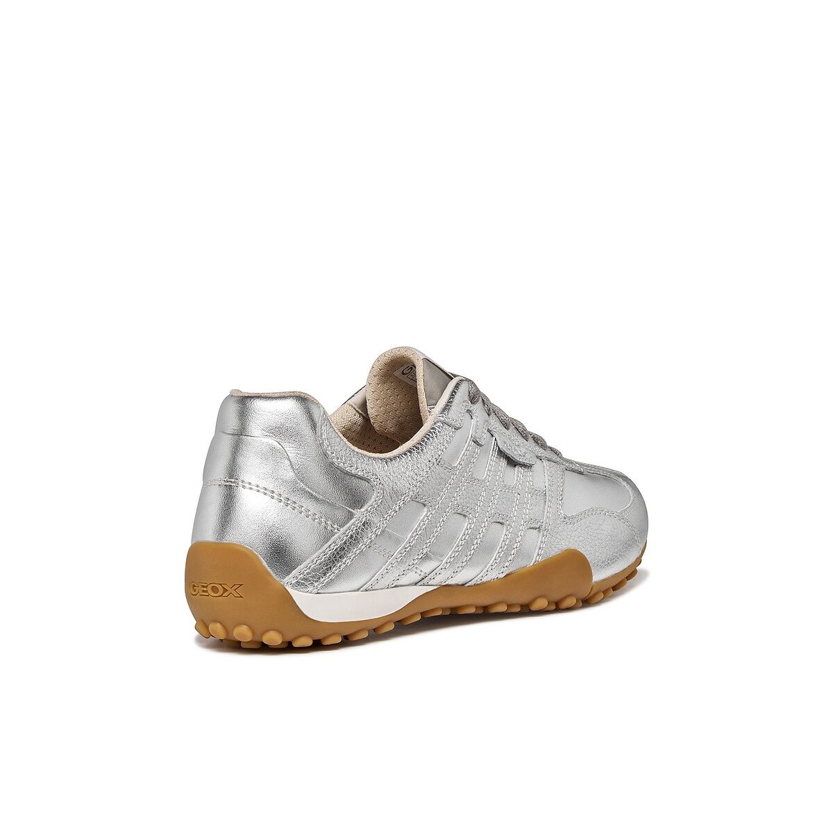 Sneakers in pelle Snake Original argent, GEOX