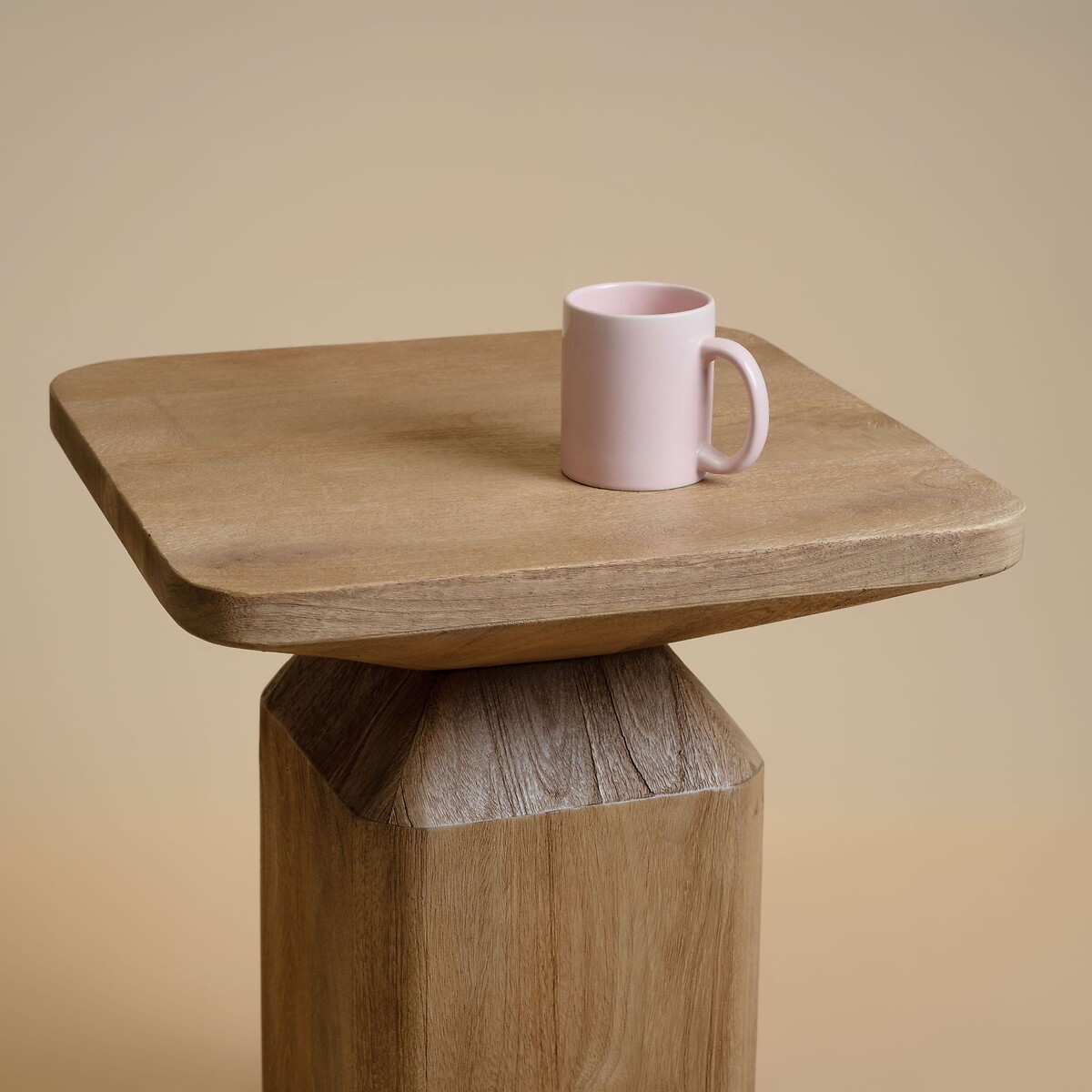 Roux Mango Wood Square Side Table light wood, ÉDITÉ
