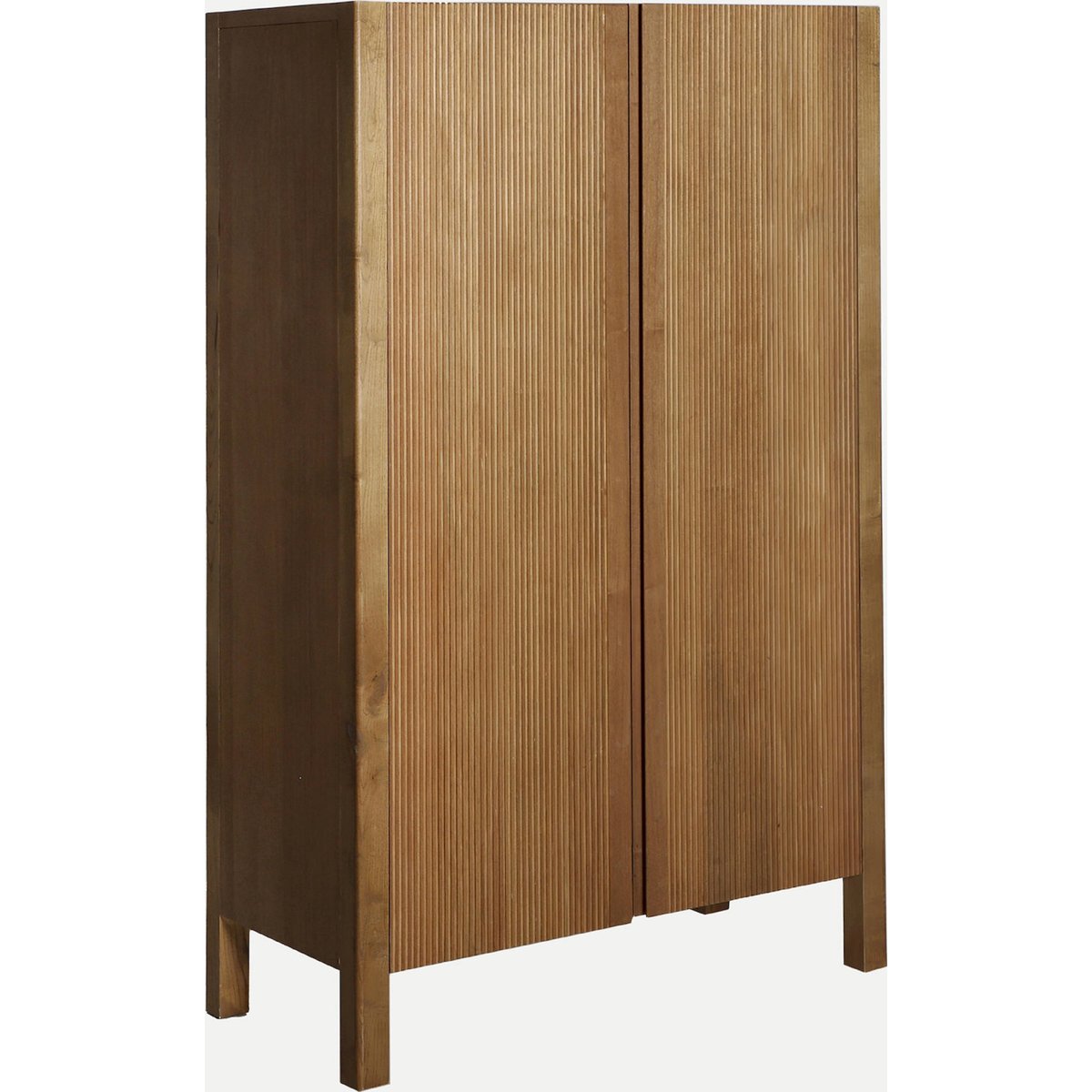 Armoire en bois rainuré collection copenhague brun, RECOLLECTION