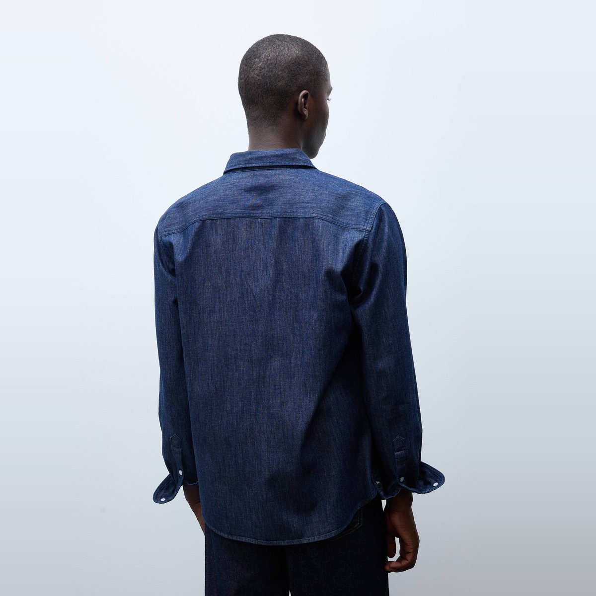 Chemise jean en coton BIO GOTS brut, MONOPRIX