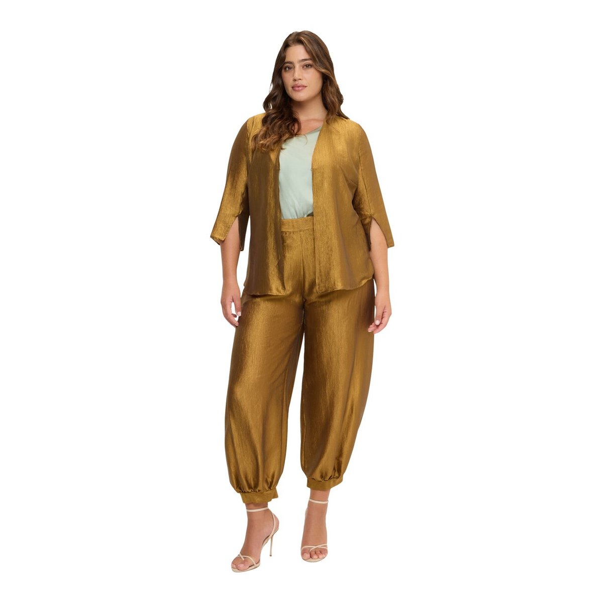 Veste déstructurée effet métallisé oro, FIORELLA RUBINO