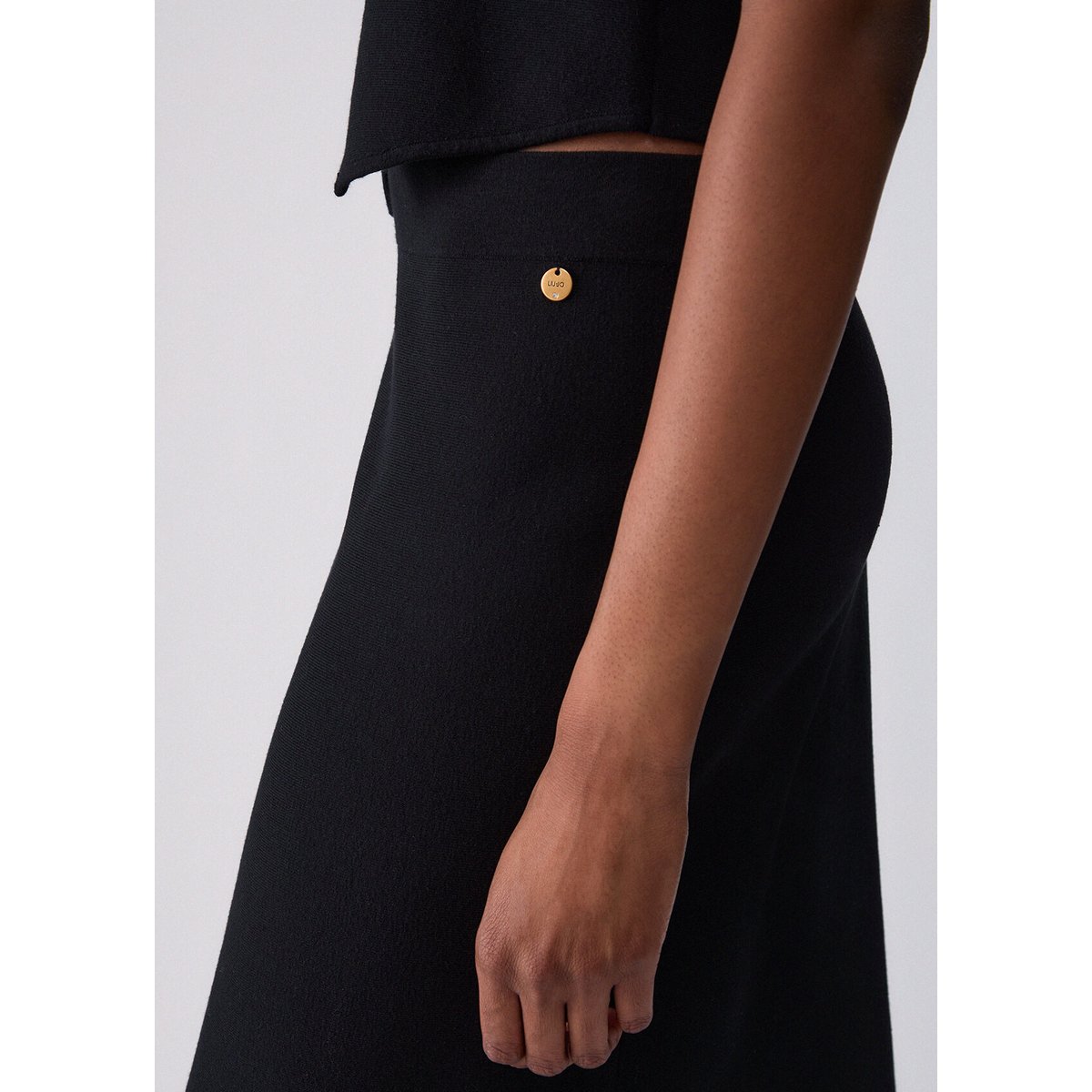 Jupe Midi en Maille noir, LIU JO
