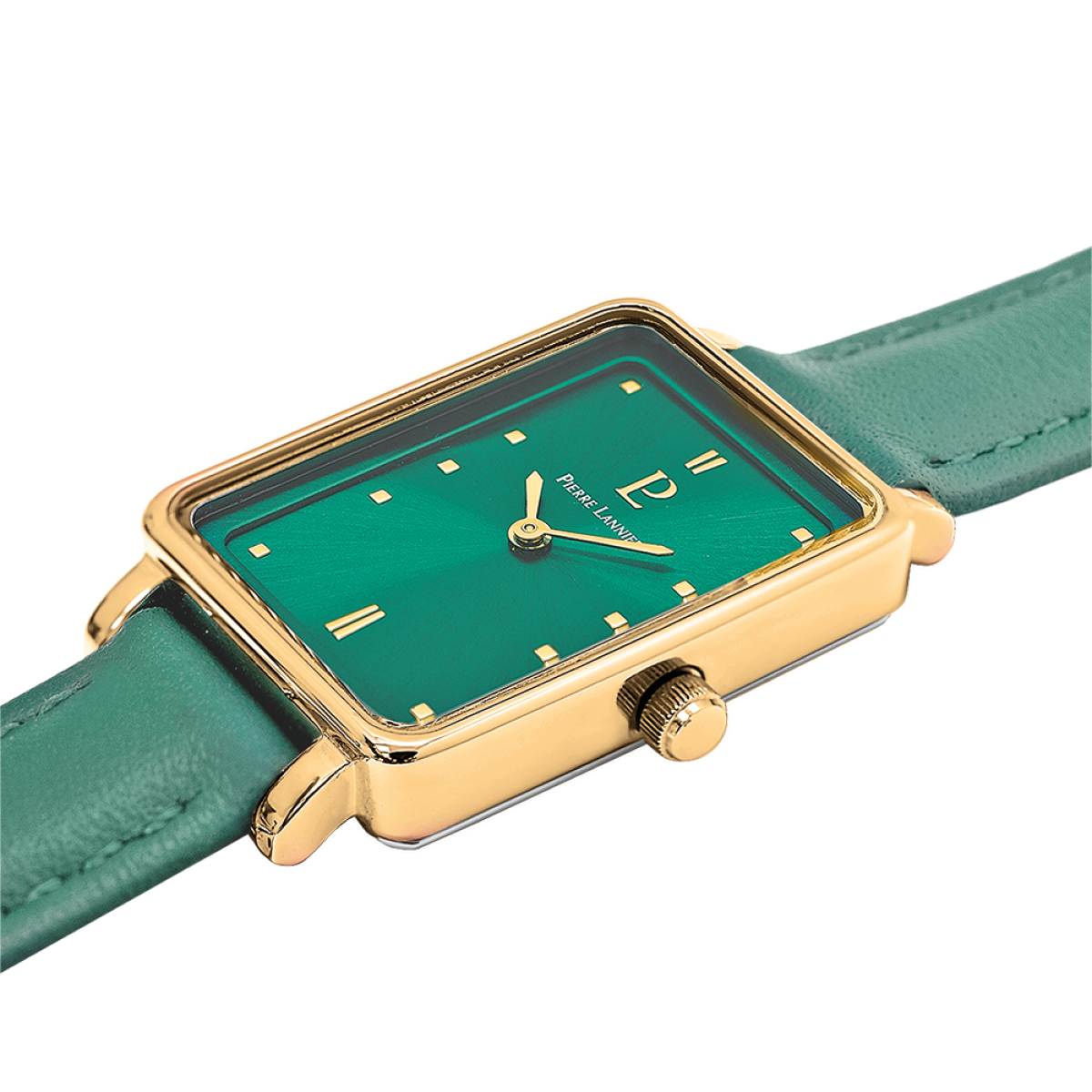 Montre Analogique  ARIANE doré vert vert, PIERRE LANNIER
