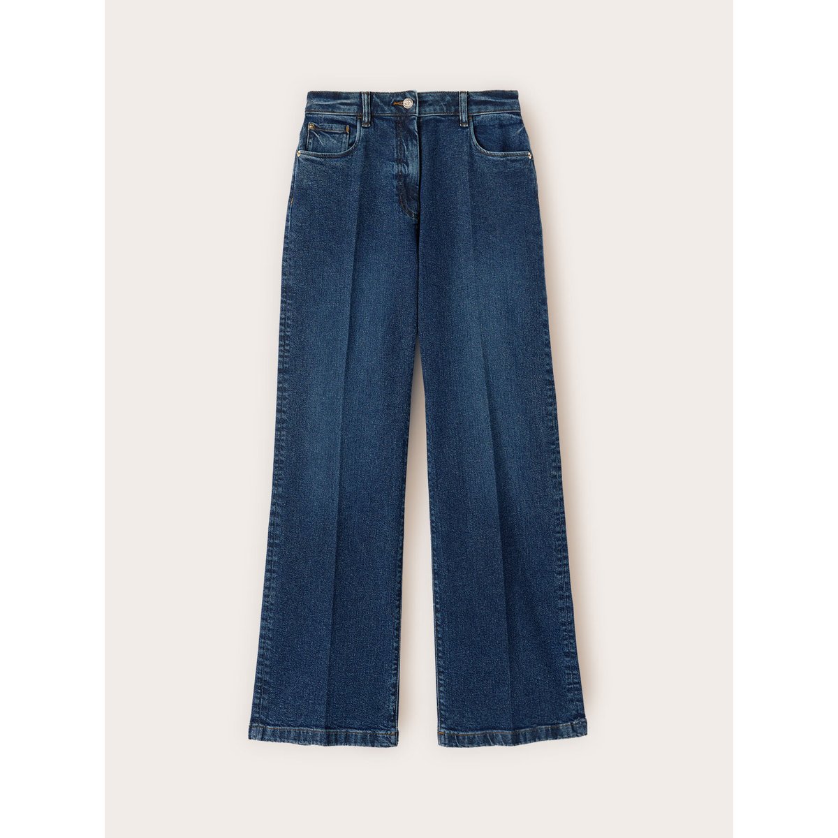Jean palazzo taille haute bleu, MOTIVI