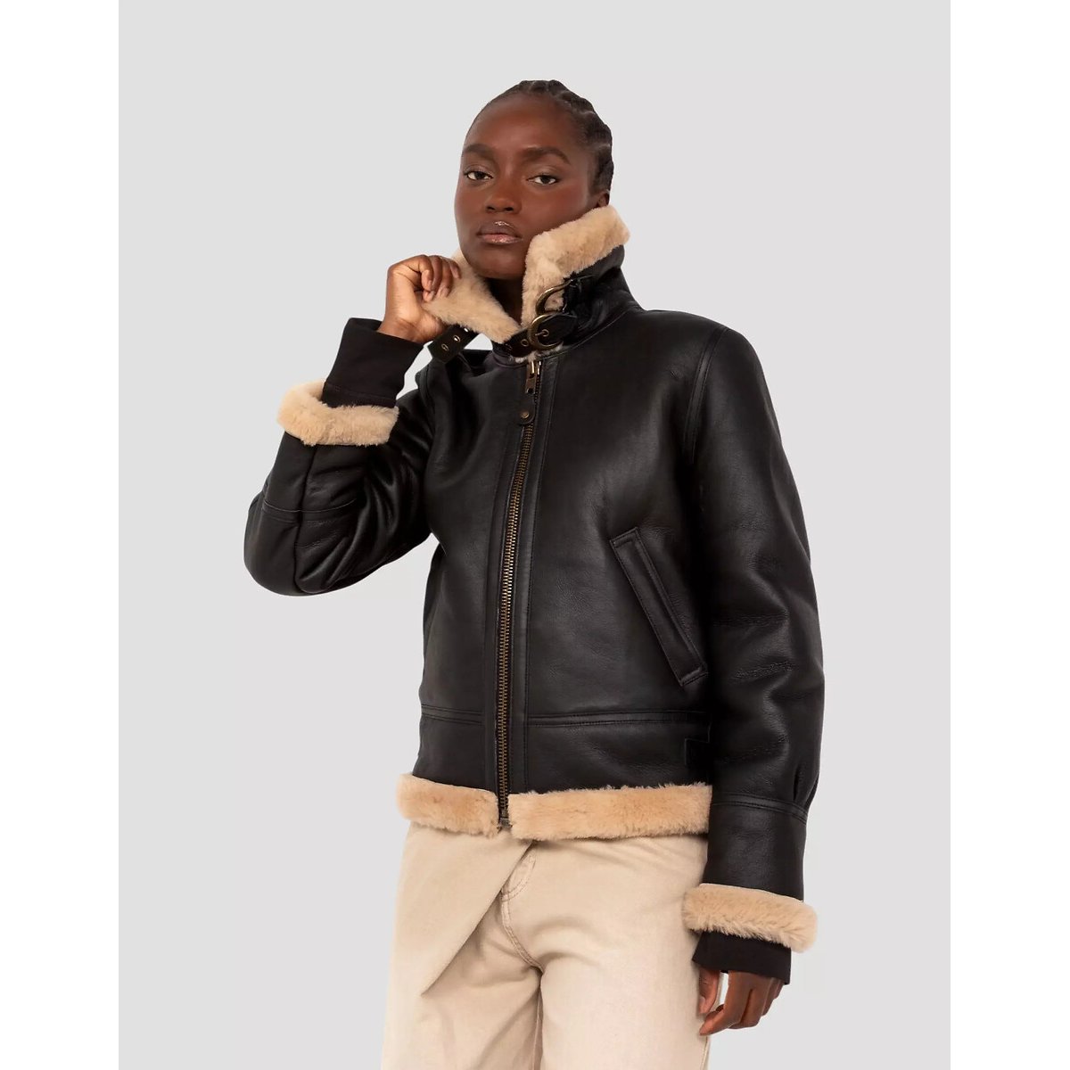 Giacca bomber in pelle nero , SCHOTT