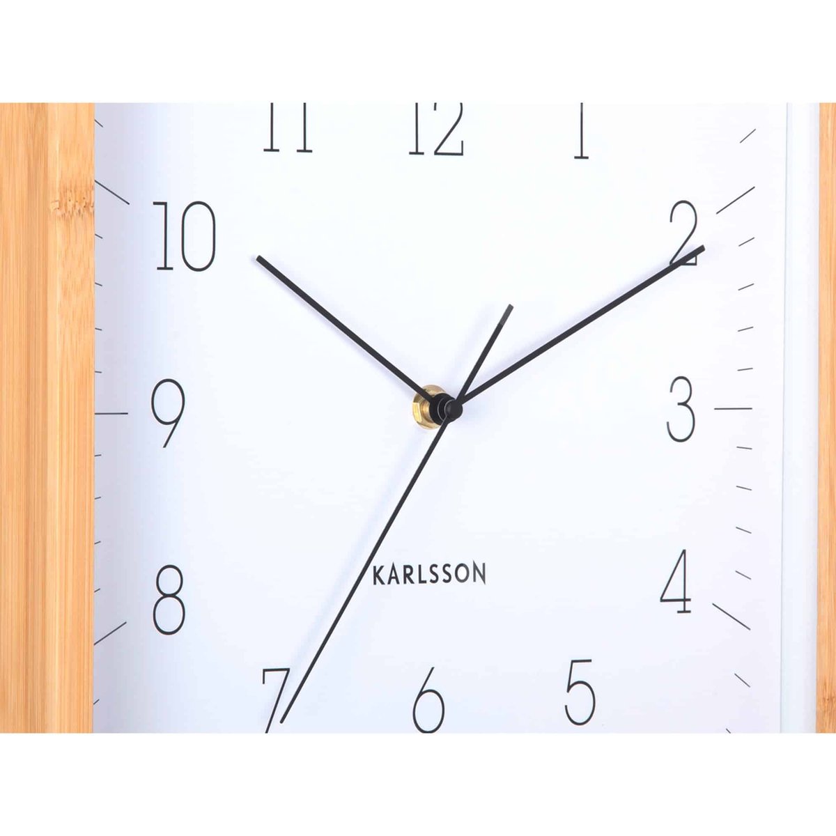 Horloge Murale Bambou NEAT CUADRADO blanc, KARLSSON