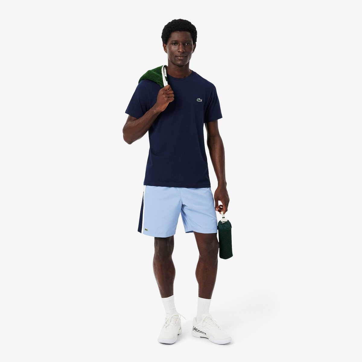 T-shirt Sport Ultra Dry crocodile graphique bleu-525, LACOSTE