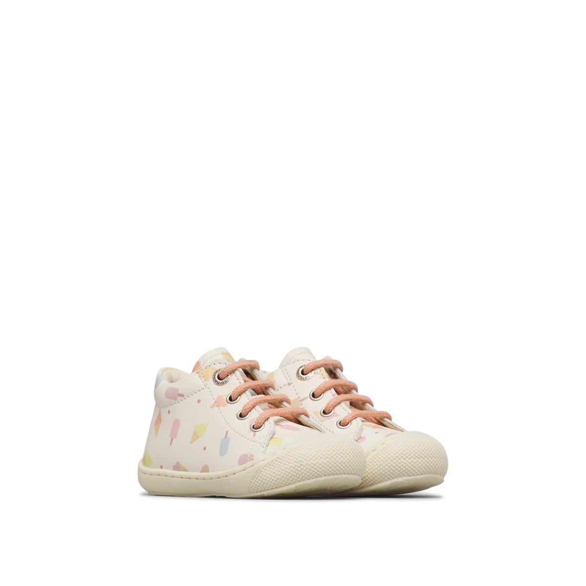 Chaussures premiers pas en cuir COCOON blanc crème-, NATURINO
