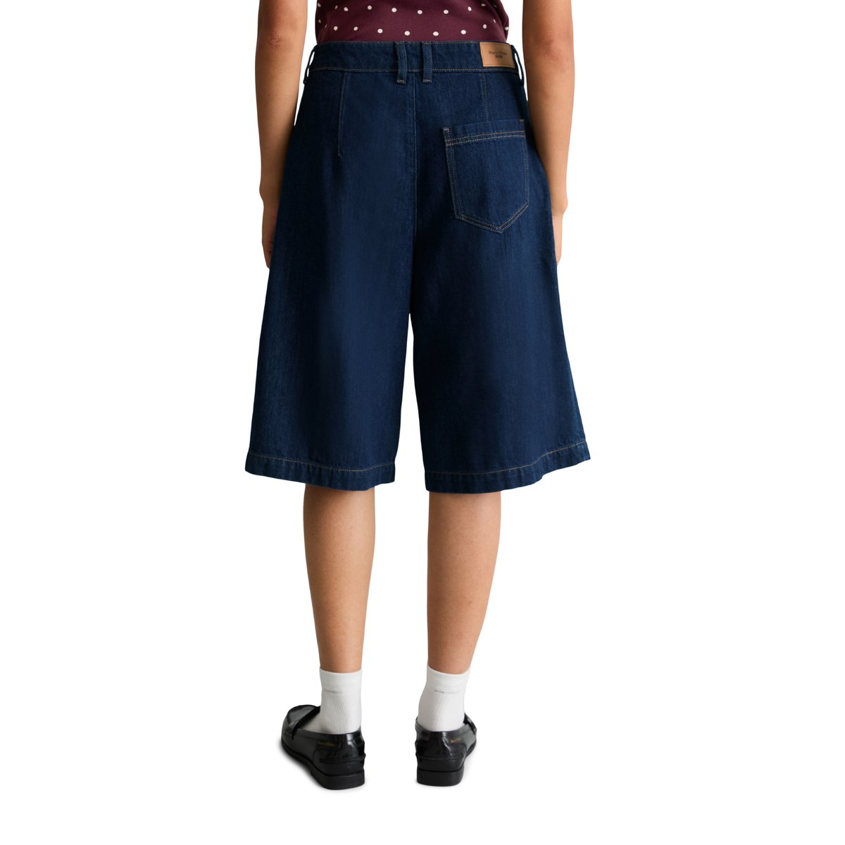 Short bermuda ample réalisé avec Orange Fiber bleu, MARC O’POLO DENIM