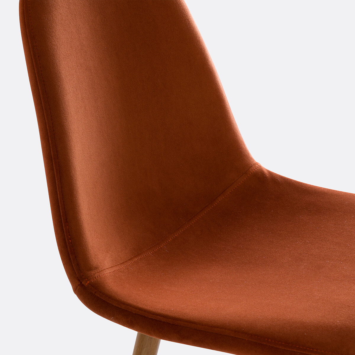 Lot de 2 chaises velours, Polina terracotta, LA REDOUTE INTERIEURS