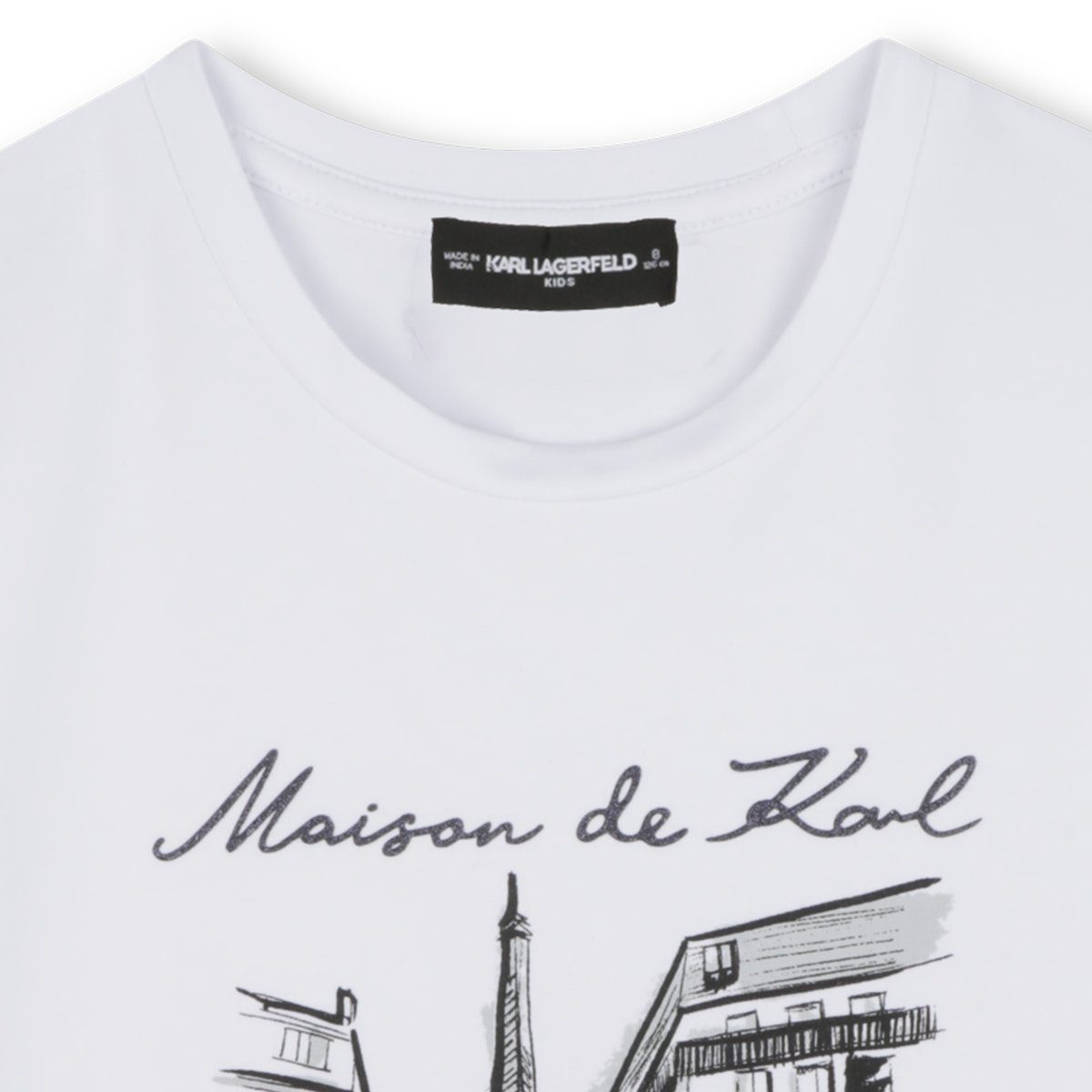 T-shirts à manches courtes blanc, KARL LAGERFELD KIDS