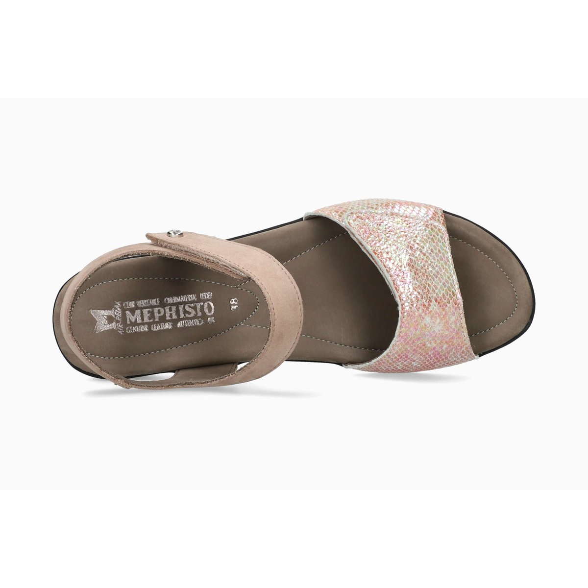 Sandales en cuir PATTIE light taupe p5147054, MEPHISTO