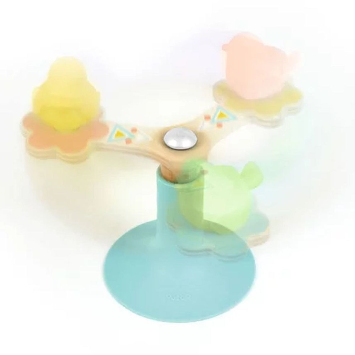 Jouet d'éveil rotatif à ventouse BabySpini multicolore, DJECO