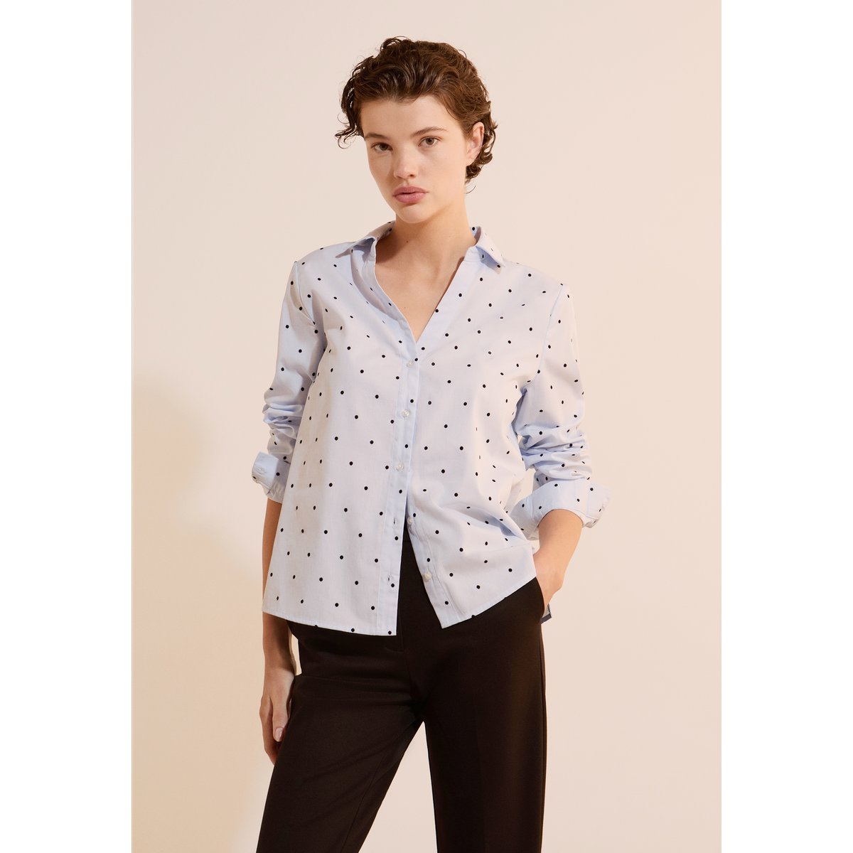ETAM CHEMISE CABANA POIS - CHEMIS bleu ciel, ETAM