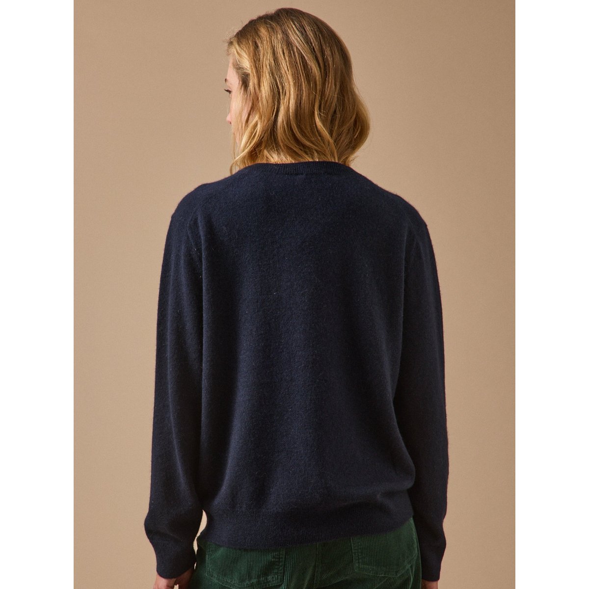 Pull col V - Collection Cachemire marine, CYRILLUS