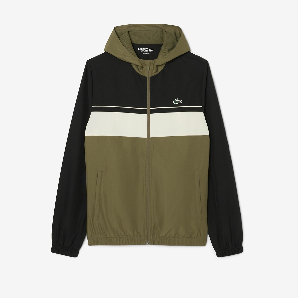 Ensemble survêtement Sport taffetas diamanté vert-7pi, LACOSTE
