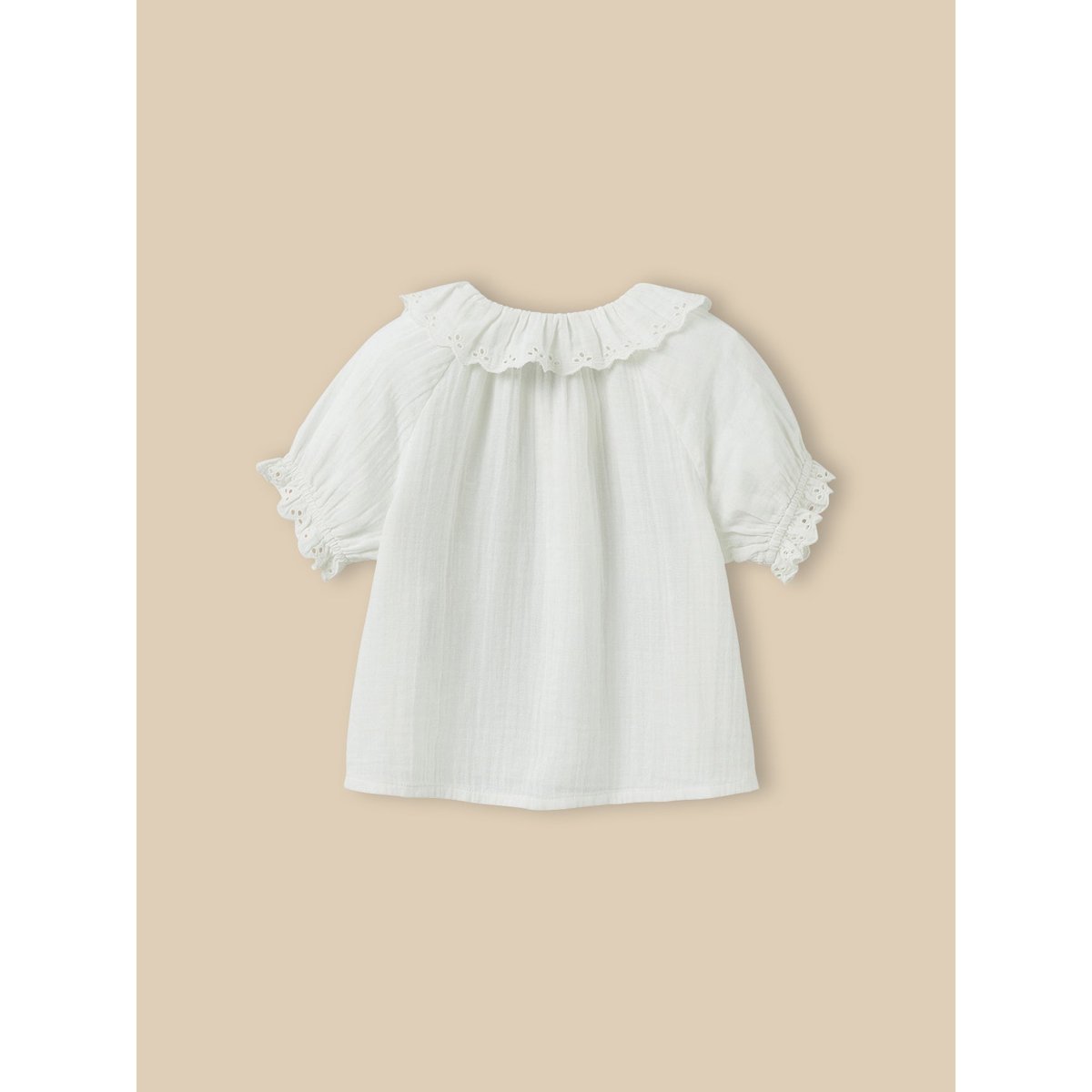 Chemise  en gaze - coton biologique ecru, CYRILLUS