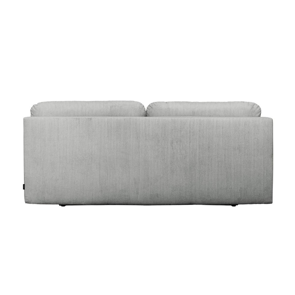 Banquette convertible 3 places velours côtelé avec coffre SELMA gris clair, SWEEEK