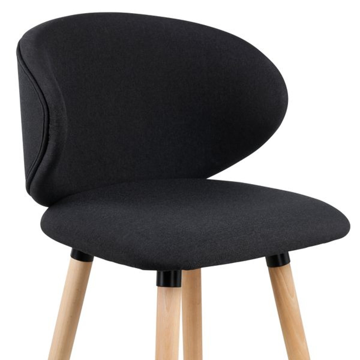 Chaise de bar tissu noir, ZAGO