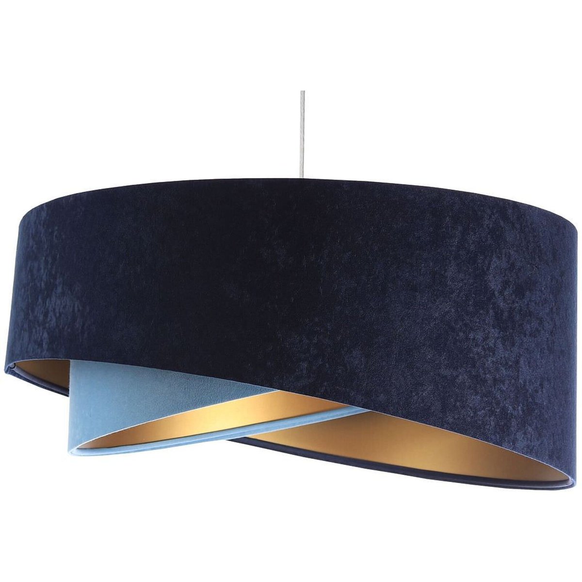Suspension en tissu, GALAXY bleu, or, BPS KONCEPT