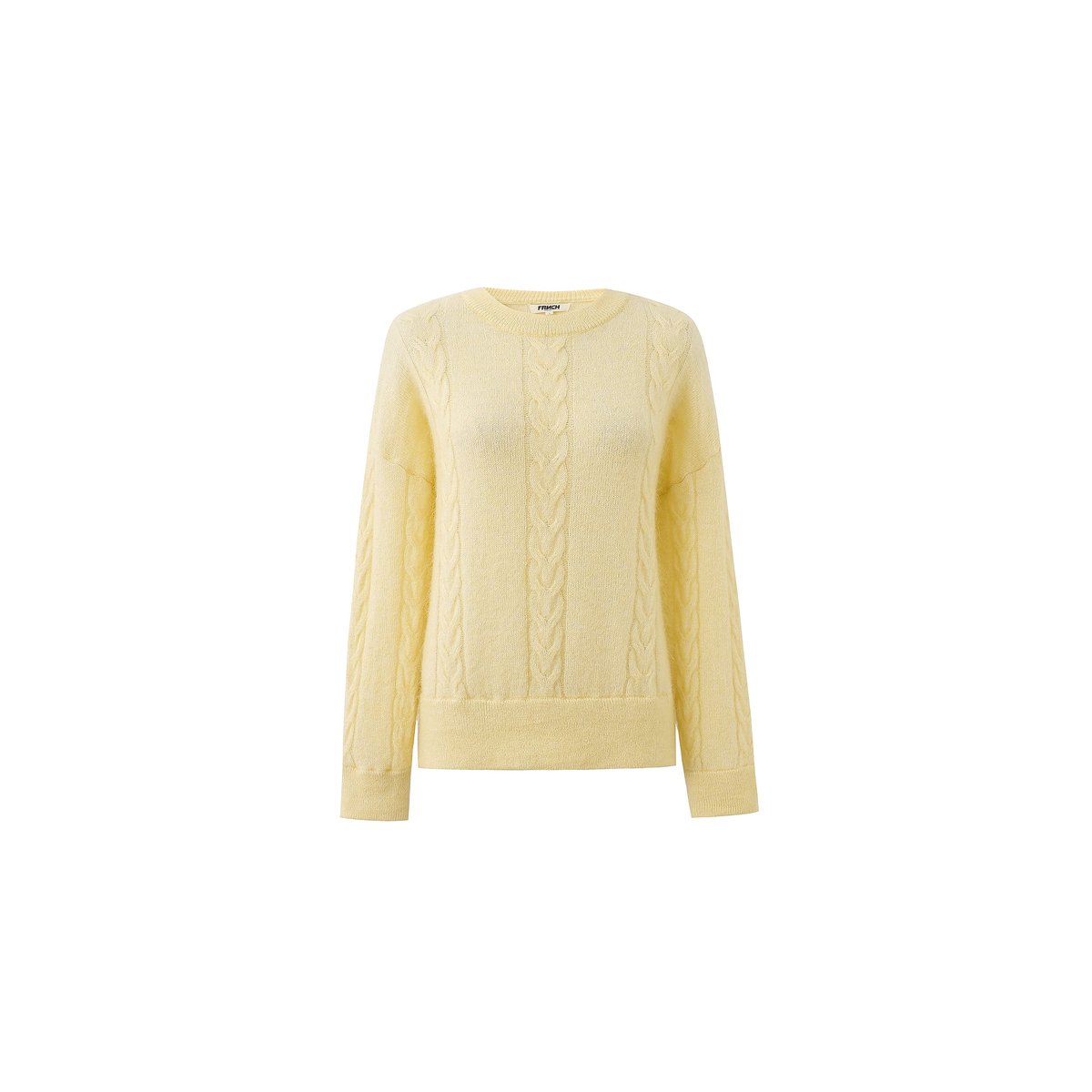 Pull en mohair VETIVER jaune beurre, FRNCH