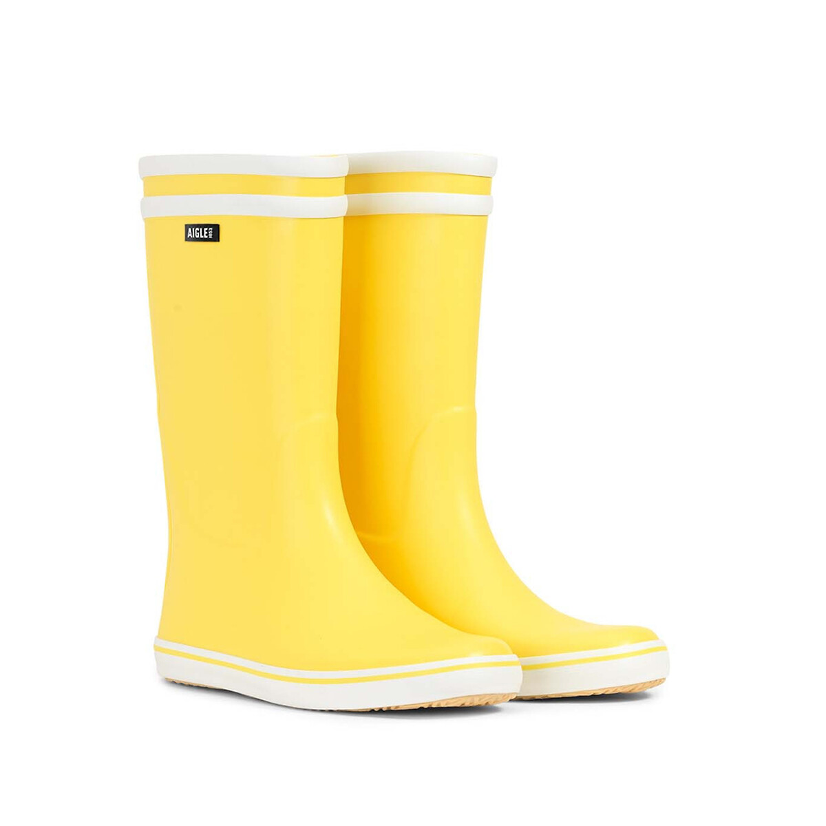 Bottes de pluie MALOUINE 2 jaune/blanc, AIGLE