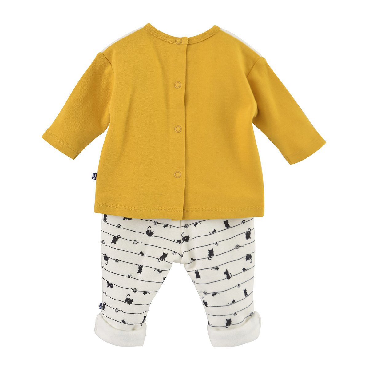 Ensemble tee shirt + pantalon dagobert beige, SUCRE D'ORGE