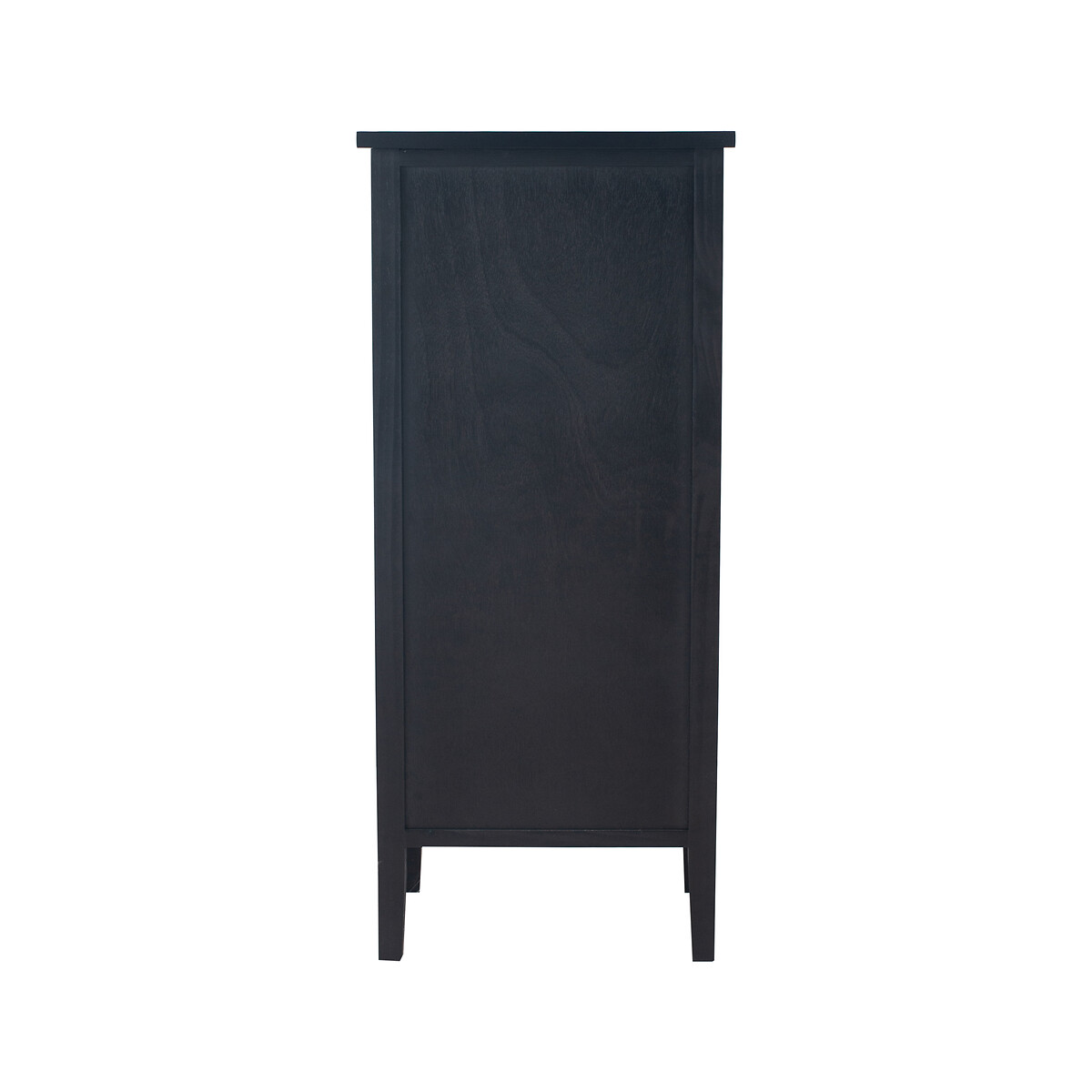 Luxe Pine Wood 5 Drawer Tall Boy black, SO'HOME