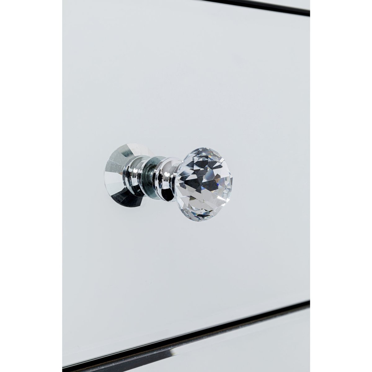 Chevet 3 tiroirs en verre miroir, LUXURY argent, KARE DESIGN