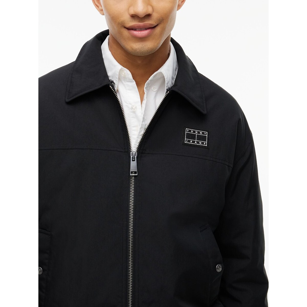 Blouson aviateur, col contrasté noir, TOMMY JEANS