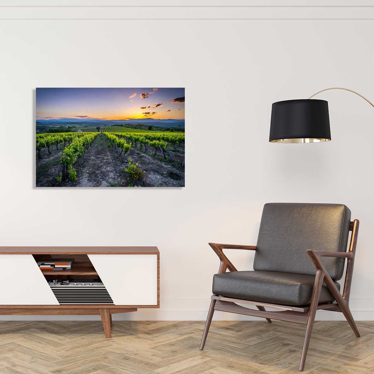 Tableau Tableau photo vineyard tableau alu dibond, HEXOA