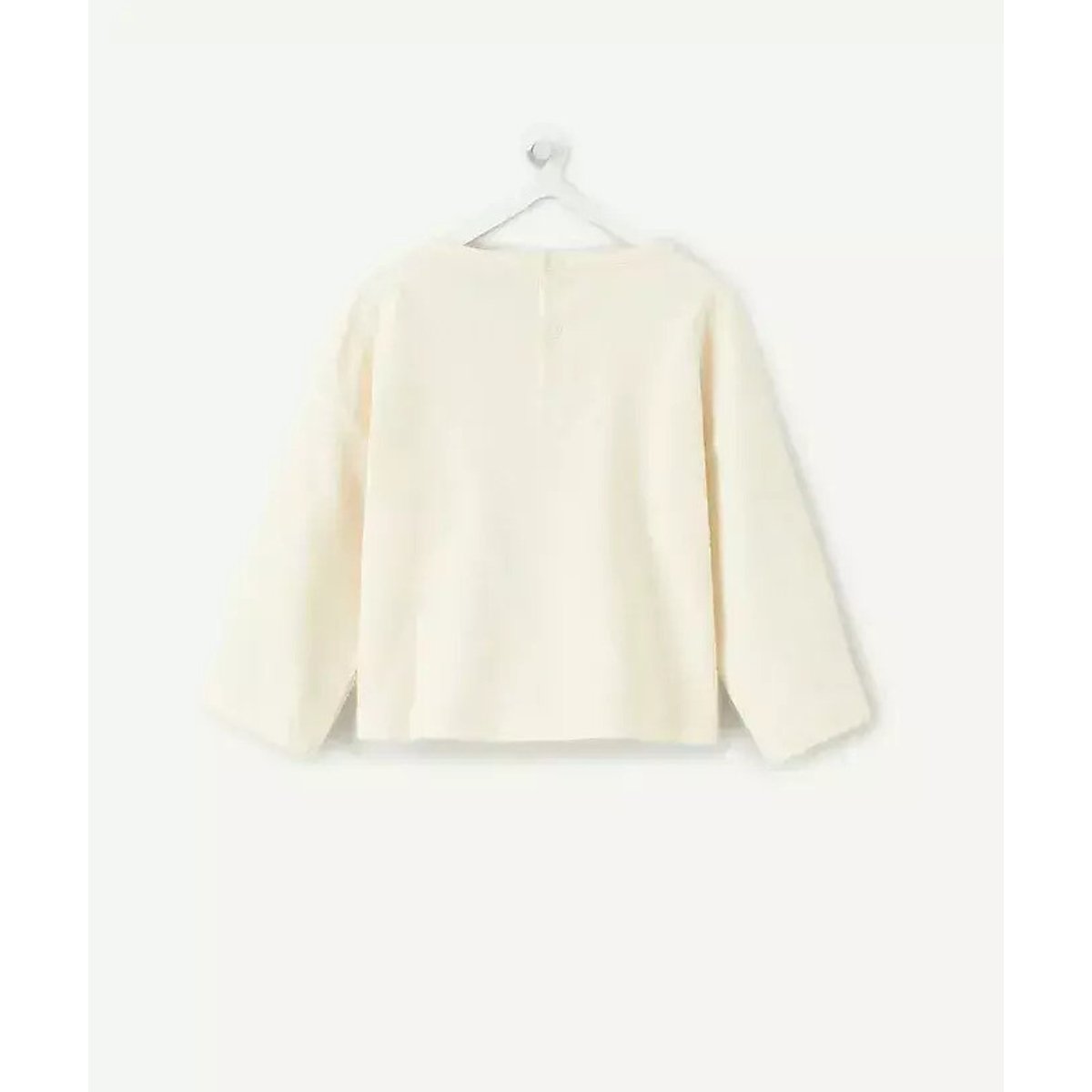 T-shirt a maniche lunghe ecru , TAPE A L'OEIL