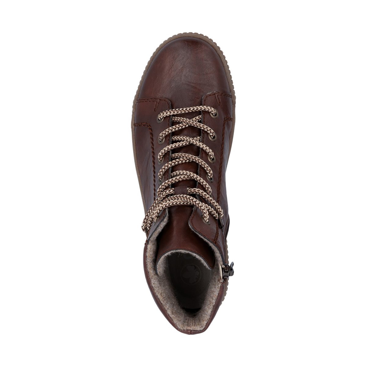 Bottines Cuir Clarino marron, RIEKER